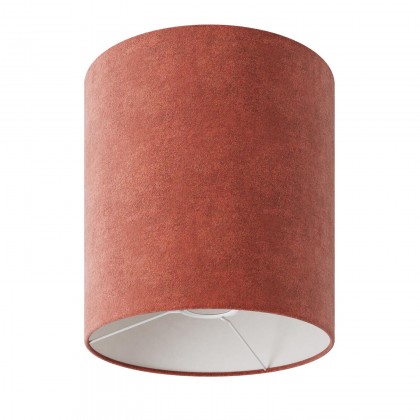 Cilindro M lampshade with socket E27 - Made in Italy - Lobster red wool