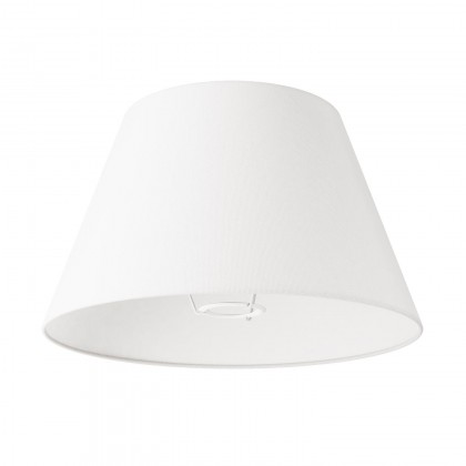 Impero M lampshade with socket E27 for table or wall lamp - Made in Italy - Glossy white linon