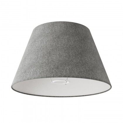 Impero M lampshade with socket E27 for table or wall lamp - Made in Italy - Dark gray wool