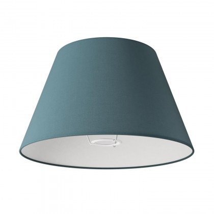 Impero M lampshade with socket E27 for table or wall lamp - Made in Italy - Harsh blue canvas