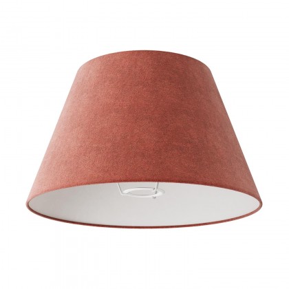 Impero M lampshade with socket E27 for table or wall lamp - Made in Italy - Lobster red wool