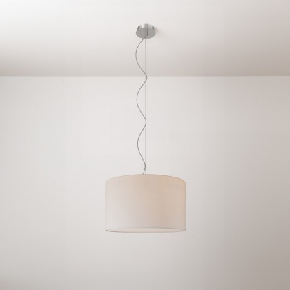 Cilindro fabric pendant lamp Small - Made in Italy - Sand Arenal