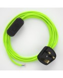 Lamp wiring, RF10 Neon Yellow Rayon 1,80 m.