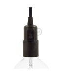 Thermoplastic E27 lamp holder kit with switch