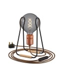 Taché Elegant, table lamp complete with a fabric cable, switch and UK plug