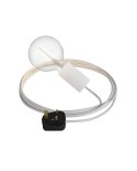 Eiva Snake Elegant, portable outdoor lamp, 5 m textile cable, UK plug and IP65 waterproof lamp holder