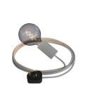 Eiva Snake Elegant, portable outdoor lamp, 5 m textile cable, UK plug and IP65 waterproof lamp holder